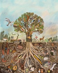 Ecological illustration of tree of life